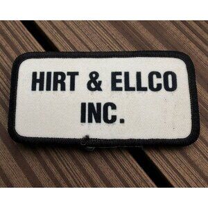 Vintage Hirt & Ellco Inc Uniform Patch Retro HVAC Company Batesville IN